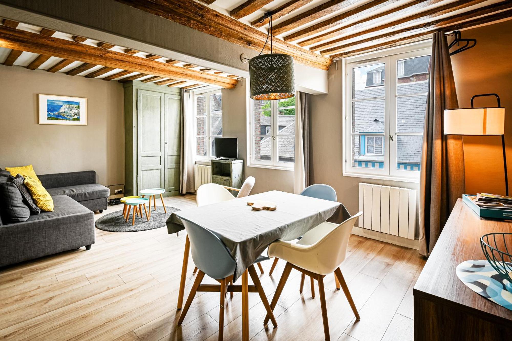 Апартаменти Cosy Loft - Plein Centre D'Онфлер Екстер'єр фото